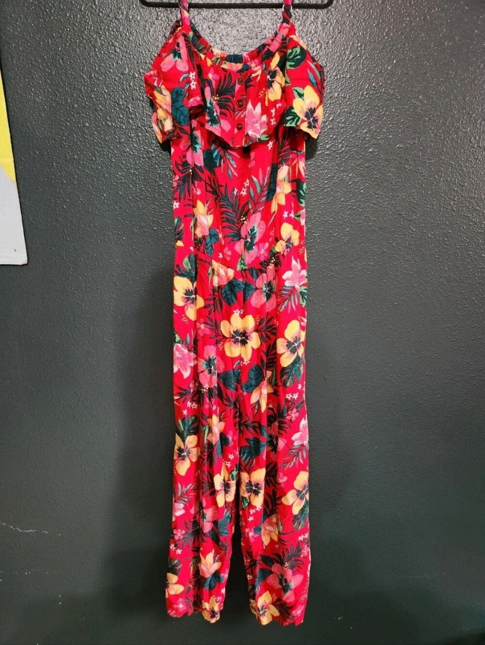 Girls Floral Jumpsuit (11/12)